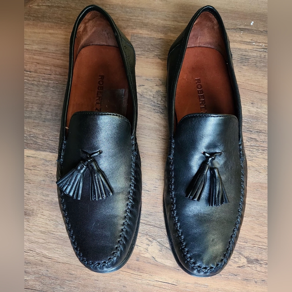 Robert Zur buttery soft Elon tassel men's leather Loafers